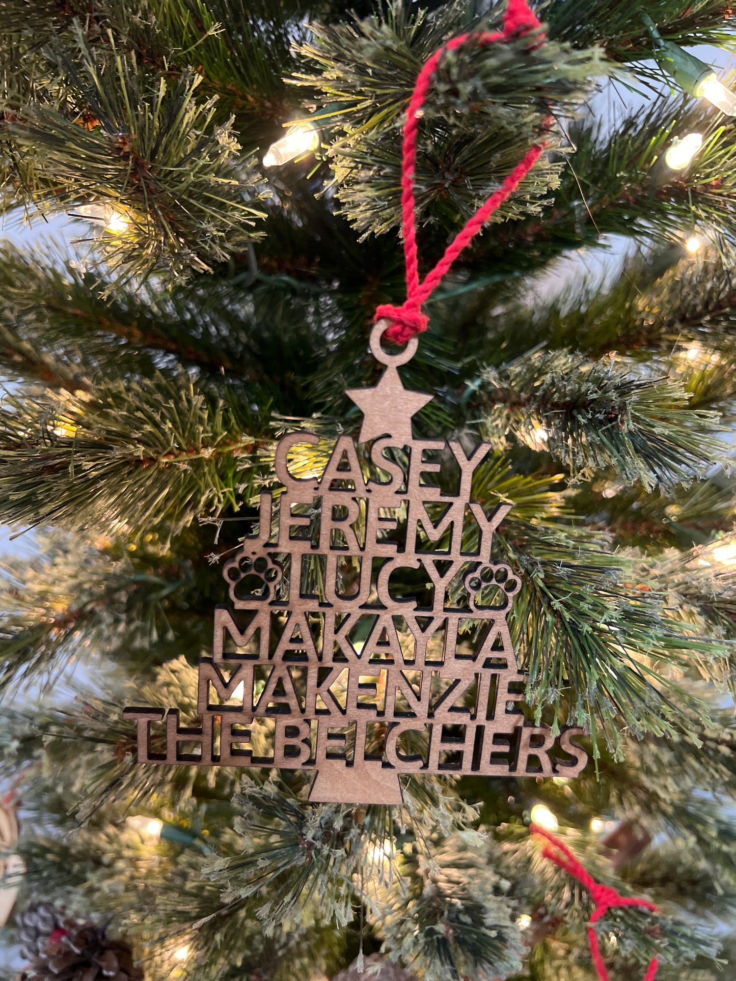 Custom Name Ornaments