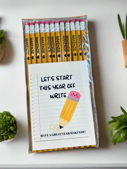 Custom Ticonderoga Pencils (12 Pack)